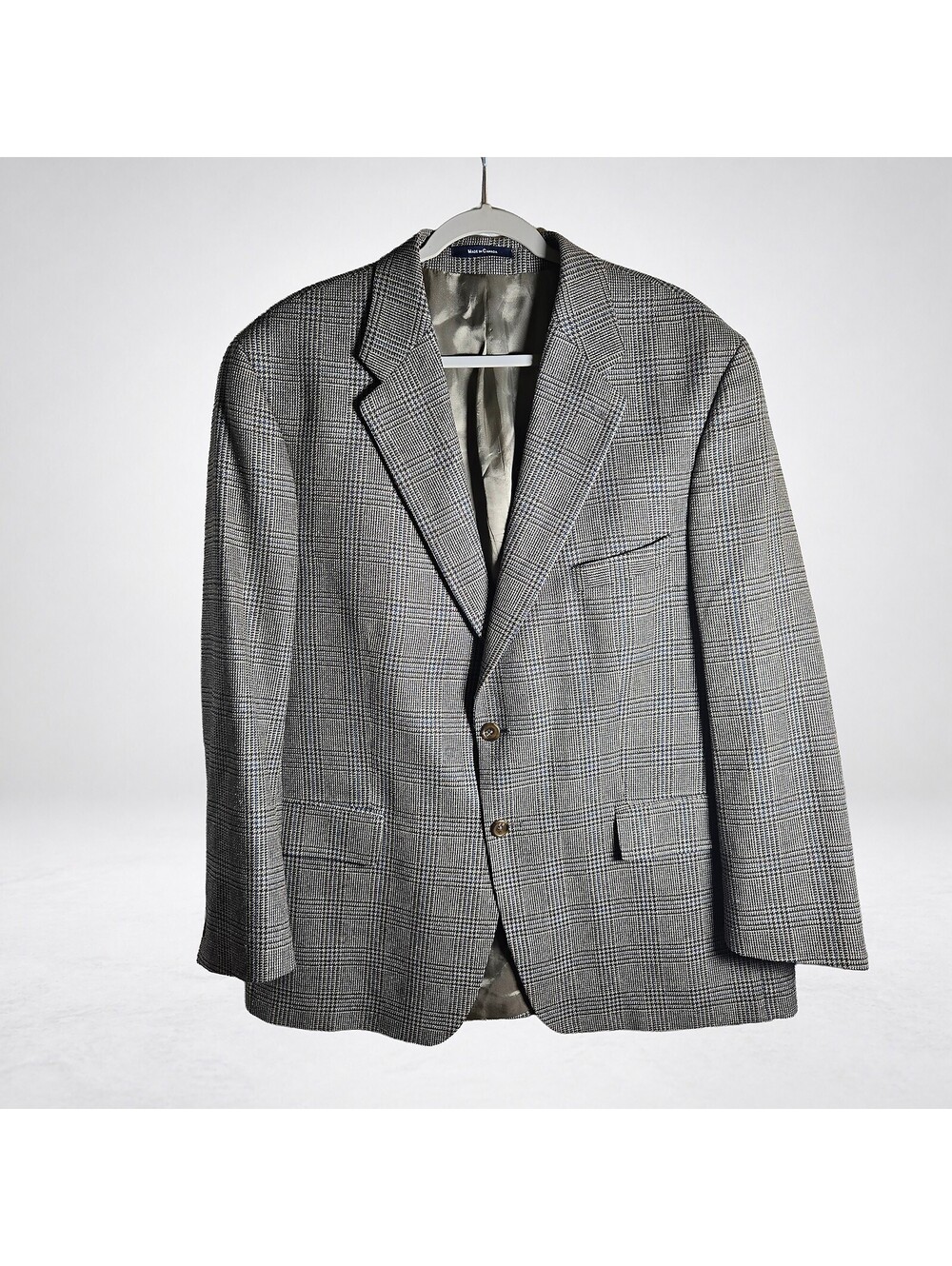 Polo University Ralph Lauren Blazer Men's 46R Silk Wool Plaid